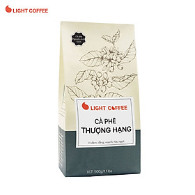 Cà phê rang xay Thượng hạng Light coffee vị đậm, đắng mạnh, hậu ngọt - 500g