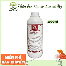 Phân đạm cá Docneem, phân cá Fish Emulsionhữu cơ cho hoa hồng, rau sạch