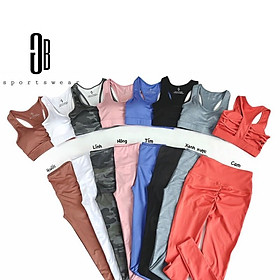 Set dài tập gym yoga GB có chun mông nhiều màu