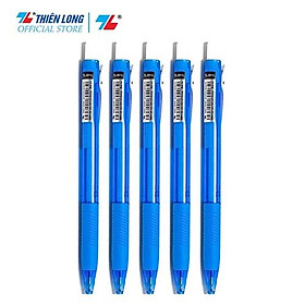 Combo 5 Bút Bi Thiên Long Laris TL-095- 3 màu mưc- Xanh Đỏ Đen