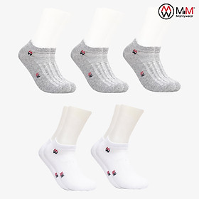 Combo 5 Đôi  Cổ Ngắn Mix Màu Cotton Thương Hiệu MRM Manlywear