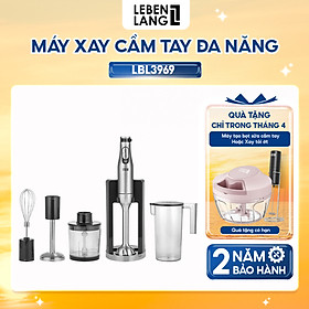 Mua Máy xay sinh tố cầm tay đa năng Lebenlang LBL3969  nhiều đầu thay thế  công suất 1200W  lưỡi dao inox 304  7 mức độ xay  dễ dàng tháo rời  bảo hành 2 năm - hàng chính hãng