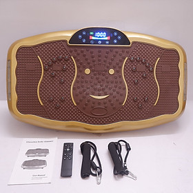 Máy Rung Giảm Cân - Rung Lắc Toàn Thân, Dây Tập, 20 Tốc Độ Rung Lắc Mạnh, Kết Hợp Nhạc MP3.