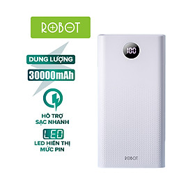 Mua Pin Sạc Dự Phòng 30000mAh ROBOT RT30 Sạc Nhanh PD/QC 3.0 22.5W 5A - 2 Input & 3 Output- Hàng chính hãng