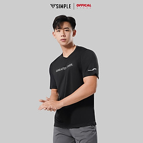 Áo Thể Thao Nam TSIMPLE cổ tròn tay ngắn tập gym vải thun lạnh thoáng mát co giãn chuẩn form MSSAHP6 - Đen - M 45 - 60kg