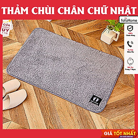 Mua Thảm Nỉ Lau Chân Hình Chữ Nhật  Chùi Chân Lông Mềm Mịn Dày Dặn Đế Chống Trơn Trượt Hàng Chất Lượng Cao KT 40x60cm Giao Màu Ngẫu Nhiên