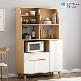 Mua Tủ Gỗ Để Đồ Nhà Bếp Với Nhiều Ngăn Kệ Đa Năng  Hiện Đại Thương Hiệu SIB Decor