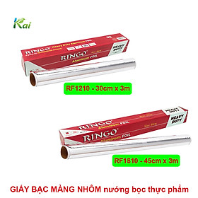 GIẤY BẠC MÀNG NHÔM nướng bọc thực phẩm NHÃN HIỆU RINGO THP loại RF1210/RF1810