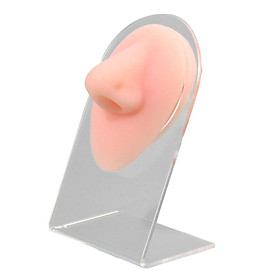 Soft Nose Model Display Silicone with Rack Simulation Tool Flexible Multipurpose for Jewelry
