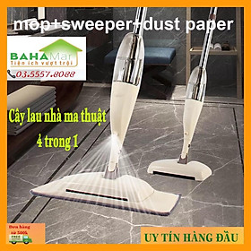 Mua CÂY LAU NHÀ MA THUẬT 4 TRONG 1 (QUÉT  GOM RÁC  PHUN NƯỚC  LAU SẠCH)  BAHAMAR  là sự kết hợp 4 chức năng từ quét hót lau