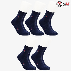 Combo 5 Đôi Tất Nam Vớ Nam Cổ Dài Lịch Lãm, Sang Trọng, Chất Liệu Sợi Cotton Mềm Mịn, Cao Cấp, Co Giãn 4 Chiều Chống Hôi Chân MRM FASHION (Cùng Màu)