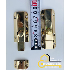 Mua Chốt đồng cửa gỗ  chốt cửa bằng đồng thau dài 8 5cm và 11 5cm - chốt mui rùa bóng