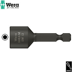 Mua Đầu chuyển mở Bu lông đầu lục giác  ốc vít và đai ốc kích thước 12mm x 50mm có từ tính Wera 05060427001  869/4 M Nutsetters