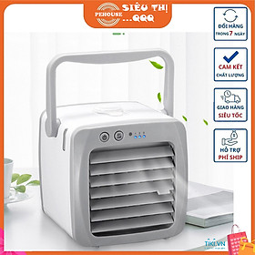 Mua Quạt điều hòa không khí mini tiện lợi có khay để nước và đá dùng đầu sạc usb có thể di chuyển dễ dàng - Hàng chính hãng