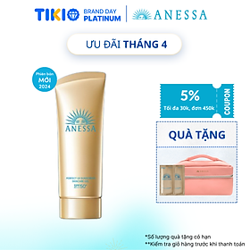 Hình ảnh Kem chống nắng dạng gel dưỡng ẩm bảo vệ hoàn hảo Anessa Perfect UV Sunscreen Skincare Gel SPF50+ PA++++ 90g