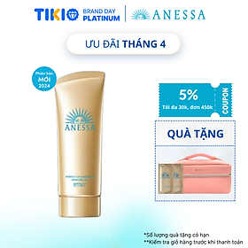 Kem chống nắng dạng gel dưỡng ẩm bảo vệ hoàn hảo Anessa Perfect UV Sunscreen Skincare Gel SPF50+ PA++++ 90g