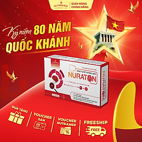 Viên uống Nuraton hỗ trợ tăng cường lưu thông máu não và cải thiện tuần hoàn máu não (60 viên) - Nutramed