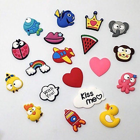 Combo 10  jibbitz sticker dán dép sục ngẫu nhiên