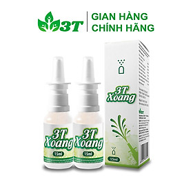 Combo 2 Xịt Mũi 3T Xoang hỗ trợ điều trị Viêm Xoang, Viêm Mũi Dị Ứng, Tắc Nghẹt Mũi, Sổ Mũi, Đau Nhức Đầu Do Xoang