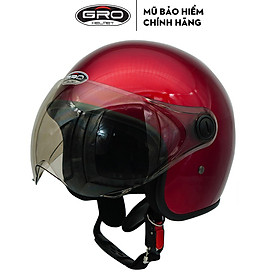 Mũ bảo hiểm GRO 3/4 đầu ST06 (T818) hai mẫu kính, thiết kế phong cách trẻ trung, nhiều màu, thời trang cho nam và nữ- Hàng chính hãng