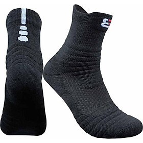 Man Basketball Socks Thickened Socks Medium Length Wool Loop Cotton Outdoor Sports Socks