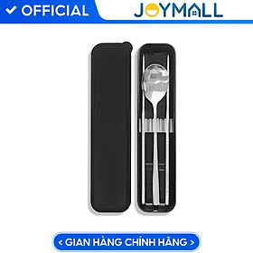 Bộ muỗng đũa inox JoyMall dùng mang đi cho cá nhân, văn phòng, du lịch dễ thương kèm hộp đựng lúa mạch