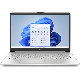 Máy Tính Xách Tay Laptop HP 15s-fq5104TU, Core i7-1255U, 8GB Ram, 512GB SSD, Intel Graphics, 15.6 inch HD, 3 Cell, Wlan ac+BT, Win11 Home 64, Natural silver, 1Yr - Hàng Chính Hãng