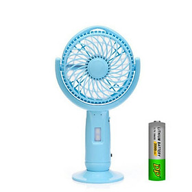 Mua Quạt sạc mini cầm tay - để bàn  kèm đèn pin (giao màu ngẫu nhiên)