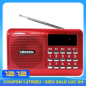 Loa Nghe Nhạc Usb Thẻ Nhớ Craven Cr-16 - Hàng Chính Hãng