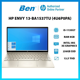 Hình ảnh Laptop HP Envy 13 ba1537TU i5 1135G7/8GB/256GB/13.3"F/Win11/(4U6P0PA)/Vàng - Hàng chính hãng