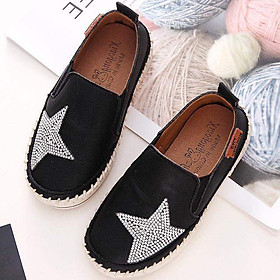Giày lười cho bé gái 1 - 5 tuổi chất da mềm sang chảnh GE08