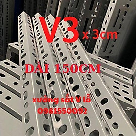 Mua sắt V lỗ (cây V3x3 - dài 150cm) sắt V kệ sắt V lỗ đa năng kệ V lỗ