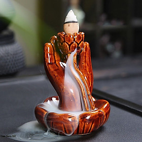 Mua Thác khói trầm hương để bàn tặng 3 nụ trầm niêm hoa vi tiếu