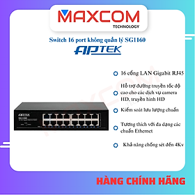 Mua Switch APTEK SG1160 16 port Gigabit- Hàng chính hãng