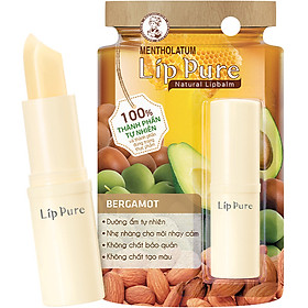 Son dưỡng môi không màu thành phần tự nhiên Lip Pure Bergamot Cam Tây 3.9g