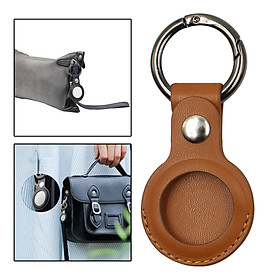 PU Leather Protective Sleeve Cover for Airtags Tracker, with Keychain Ring Anti-Scratch Lightweight Sweat-proof, Scratch-resistant