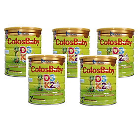 Combo 5 lon Sữa công thức Colosbaby D3K2 2+ lon 800g - Tăng cường đề kháng, Chắc khoẻ hệ xương