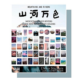 Set 100 pcs stickers về cuộc sống (có tách lẻ)