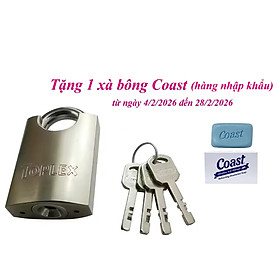 Ổ khóa TOPLEX 1202A-40 mm cao cấp, an toàn, chống cắt, chống chìa giả, thân hợp kim thép, lõi hợp kim đồng.