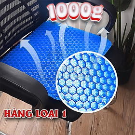 Mua Đệm lót ghế gel silicon tổ ong đàn hồi tốt  hình vuông màu xanh - Nệm ghế ngồi ô tô  xe máy đa năng chống đau mỏi lưng  giảm ê mông  thông thoáng chống nóng bí  giảm nhiệt mùa hè