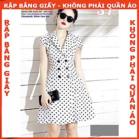 Rập đầm cổ bẻ 7 mảnh - Rập giấy mã 37 (BẢN VẼ)