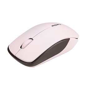 Mofii GO18 2.4GHz Wireless Mouse Ergonomic Symmetric Mouse Plug and Play Energy Saving Mouse for Home Office Use Pink