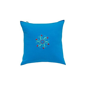 Gối tựa 40x40cm cotton xốp màu thêu Hometex