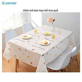 Mua (Size 137*180cm) Khăn Trải Bàn PVC/ Khăn Trải Bàn Họa Tiết Đa Dạng Siêu Xinh/ Khăn Bàn Ăn Chống Thấm Nước