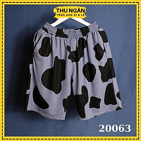 Quần Đùi Thun Unisex Cho Nam Nữ Chất Đẹp Cao Cấp Mặc Nhà 20063