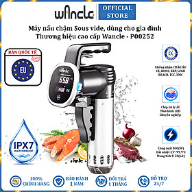 Máy nấu chậm Sous vide dùng cho gia đình thương hiệu cao cấp Wancle P00252 - Hàng chính hãng