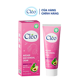 Kem Tẩy Lông Chiết Xuất Bơ Cleo Dành Cho Da Nhạy Cảm 50g, an toàn, không đau và đạt hiệu quả nhanh chóng