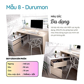 Mua Bàn chữ L Phong Cách Hiện Đại Thương Hiệu SMLIFE (Nhiều mẫu  có thể đổi Size và màu sắc)