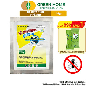 Mua Bả Diệt Ruồi Vipesco  GreenHome  Gói 10gr  Chính Hãng  Hiệu Quả Cực Nhanh  Dẫn Dụ và Diệt Ruồi Triệt Để