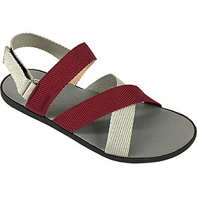 Giày Sandal Nam 3 Quai Ngang Chéo Everest EV14 A246 (Đỏ Phối Xám)